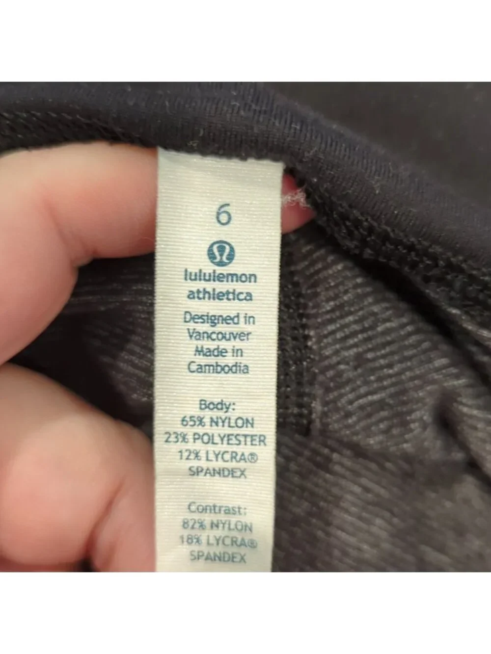 Lululemon Wunder Under PantWee Stripe Black Heathered Black / Black